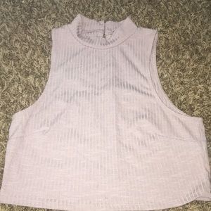 Lilac crop top, size:M fits more like a s